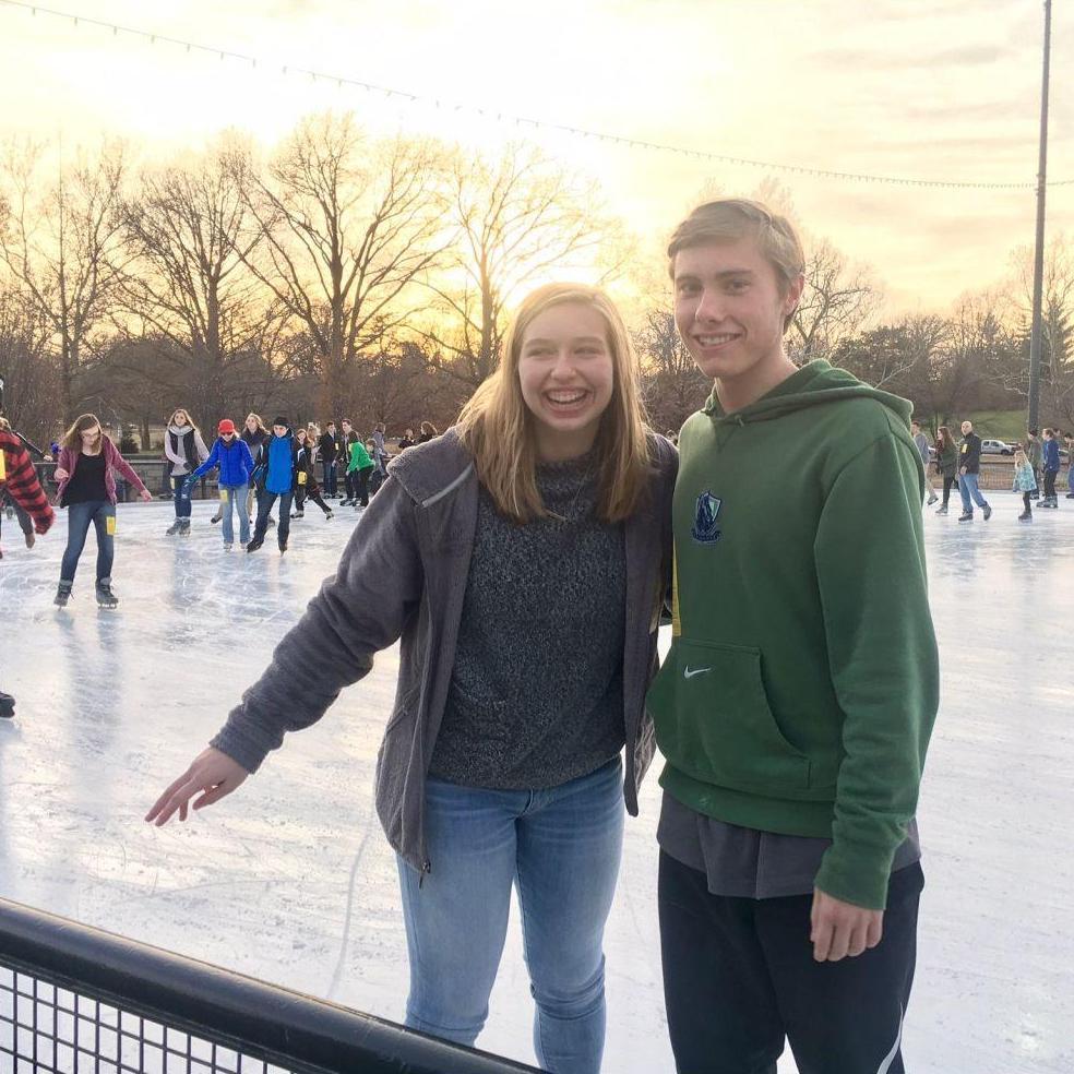 December 2016 - Ice Skating in Forrest Park, St. Louis, Missouri