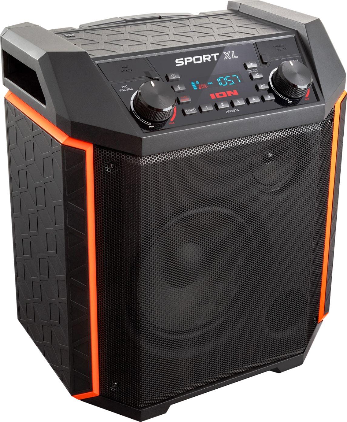 ION Audio - Sport XL 8" 2-Way Tailgate Portable PA Speaker - Black