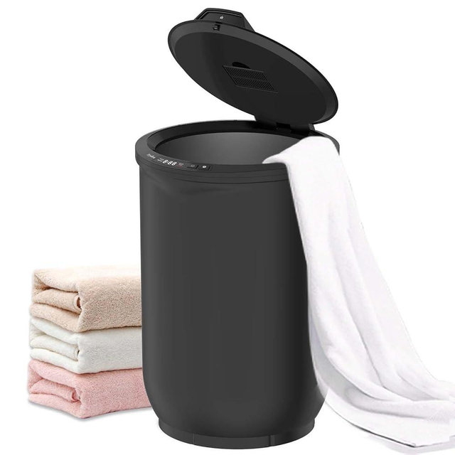 Trydow Ultra Large Capacity Towel Warmer Bucket, Rapid Heating with Timer, One-Button Digital Display Control, Safety Lock, Gifts for Him & Her, Auto Shut-Off, Fits 2 Large, Blanket, Bathrobe, Black