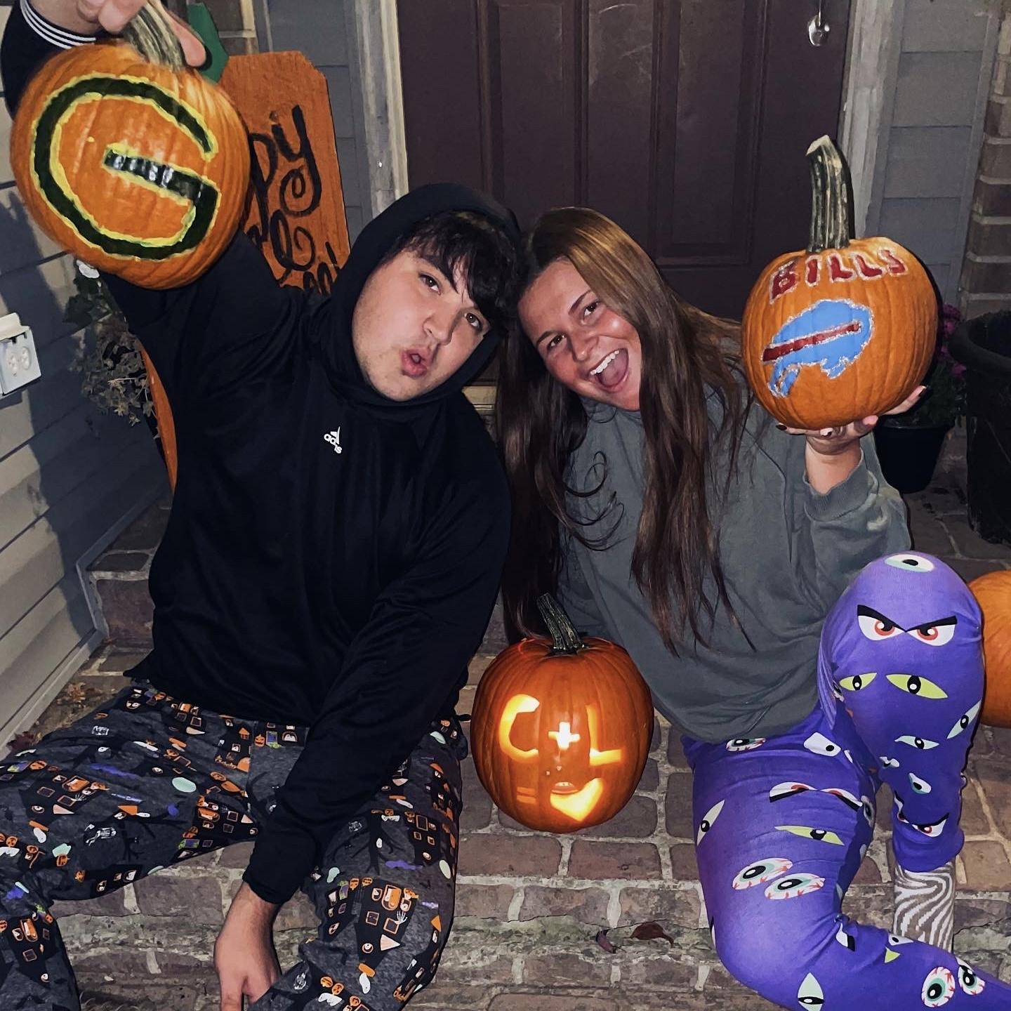 Our fave NFL team pumpkin painting!