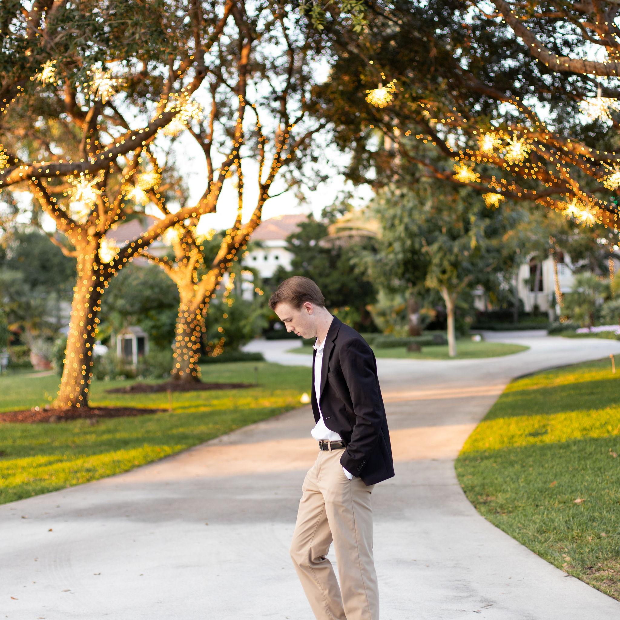 Pacing nervously... the girls hadn't left the house yet