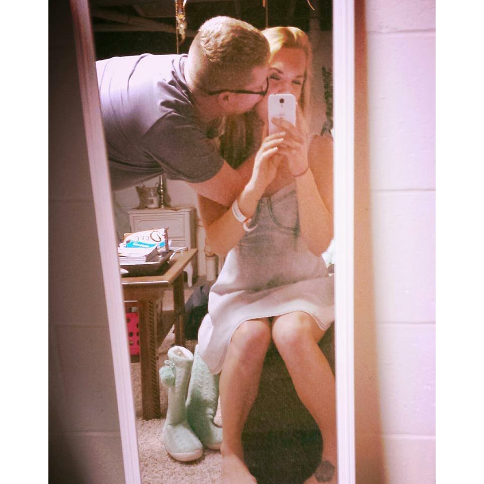 The first time I kissed her.