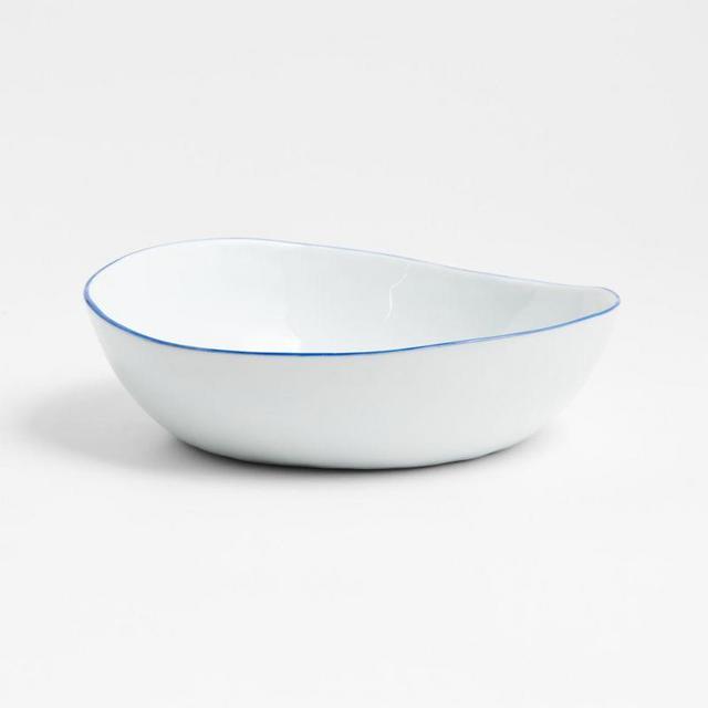 Mercer Blue Rim Low Bowl