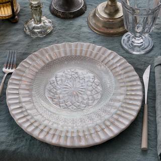 Cristal Glass Appetizer Plate, Set of 2