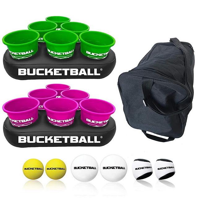 BucketBall - Team Color Edition - 12 Color Options - Ultimate Tailgate Game - Original Yard Pong Game