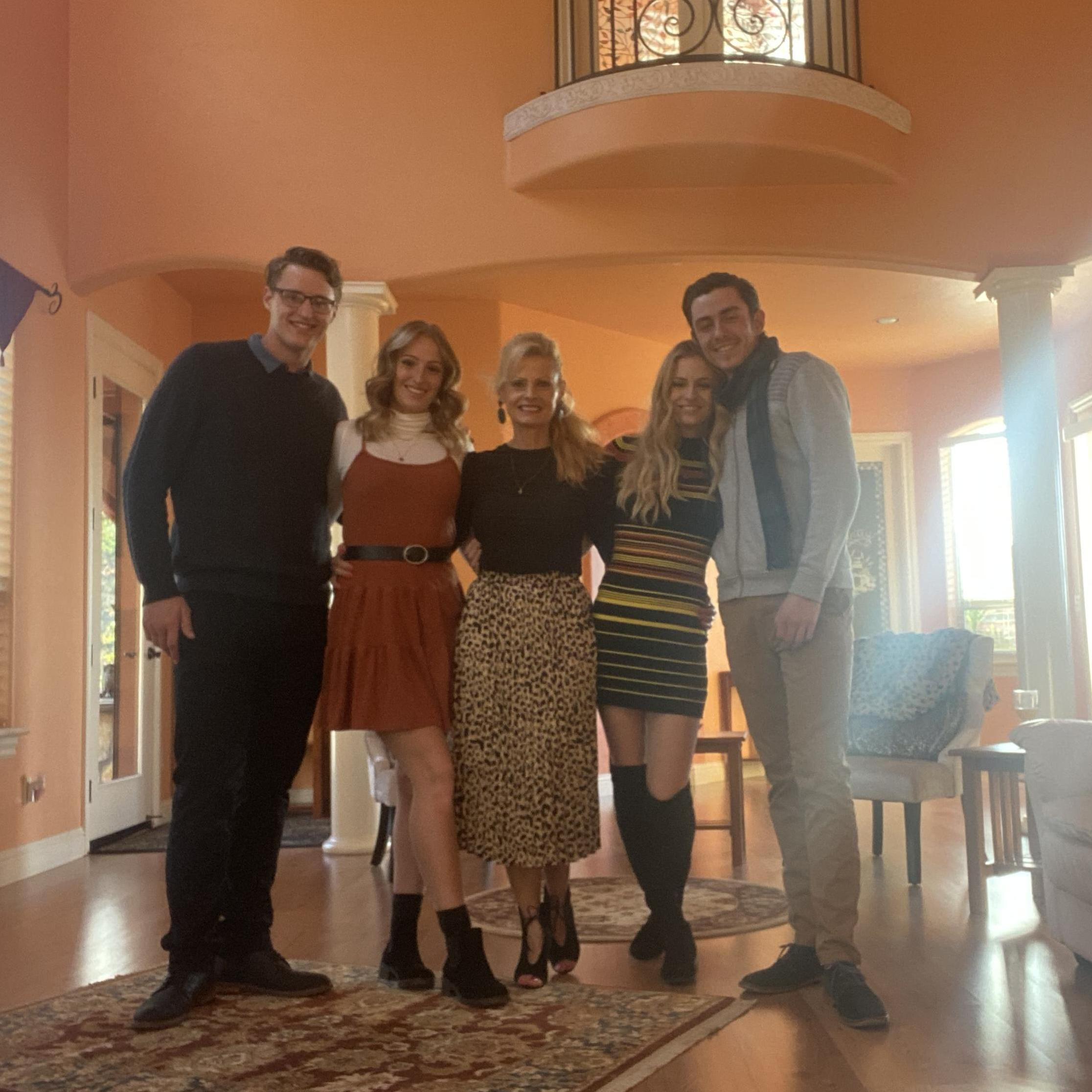 Thanksgiving with her mom, sister and brother in-law