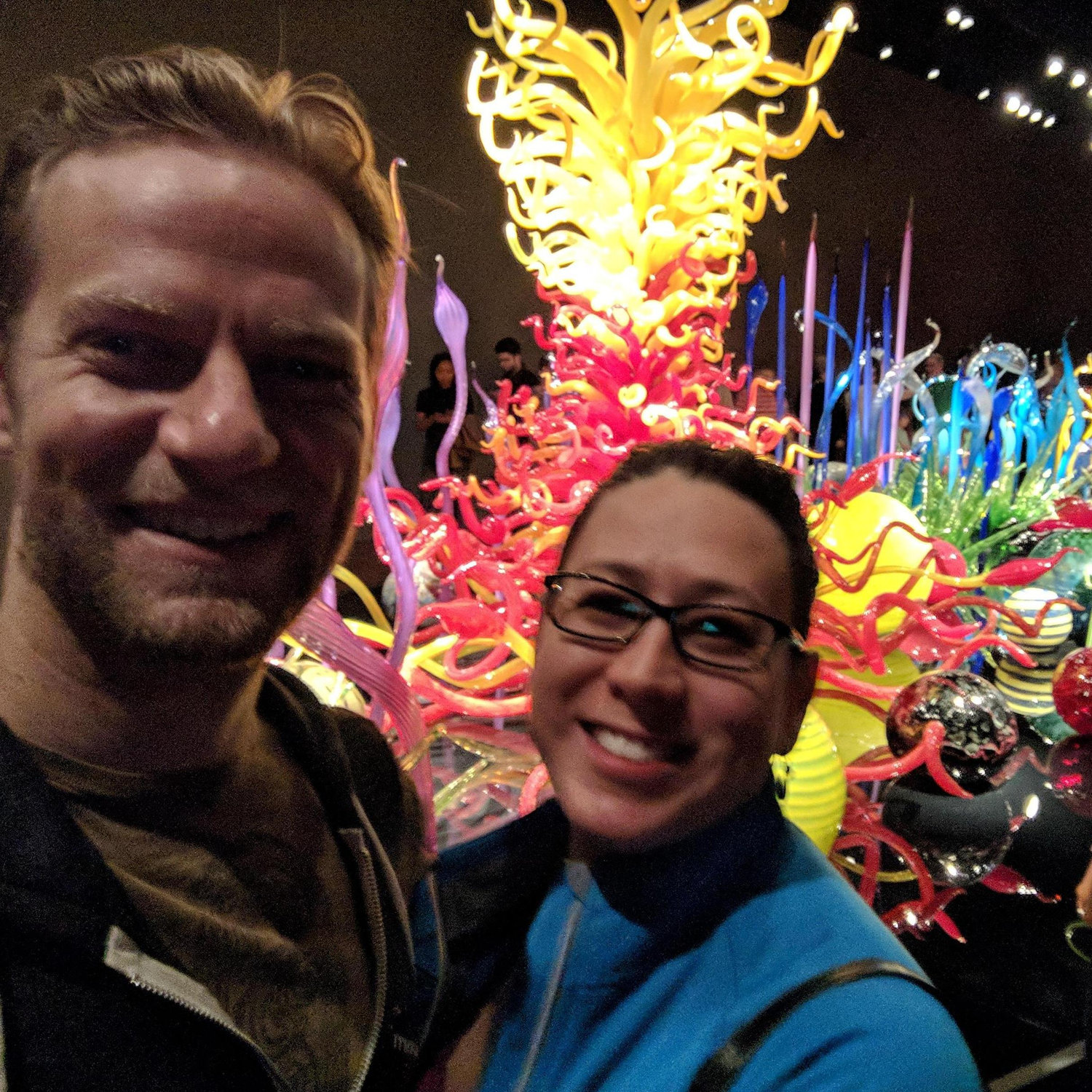 Mike is related to some Chiullis, and so insisted we visit the Chihuly museum. It was a good idea.