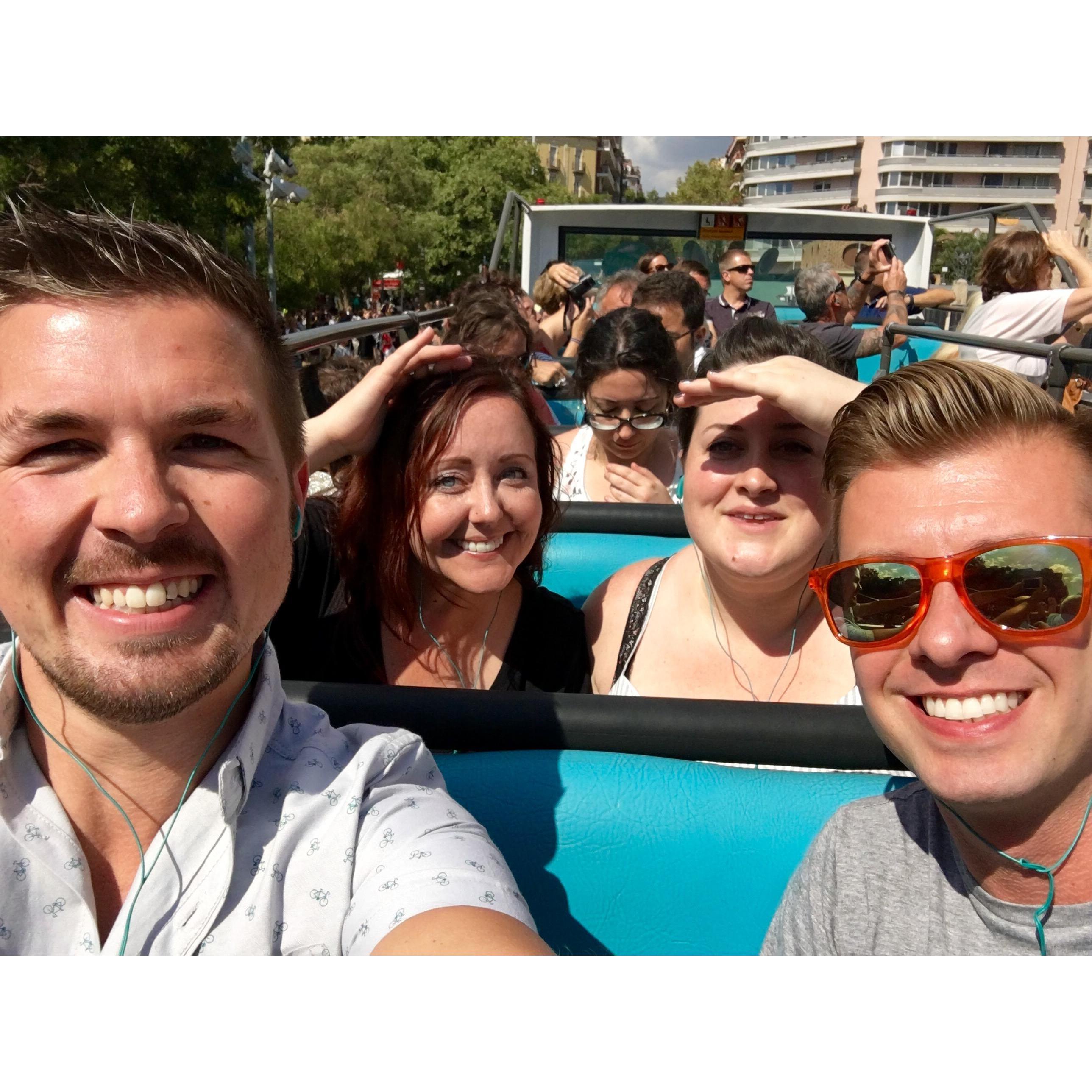 With so many sites to see, we had to take a "hop-on, hop-off" bus to decide which to spend more time at! Barcelona, Spain