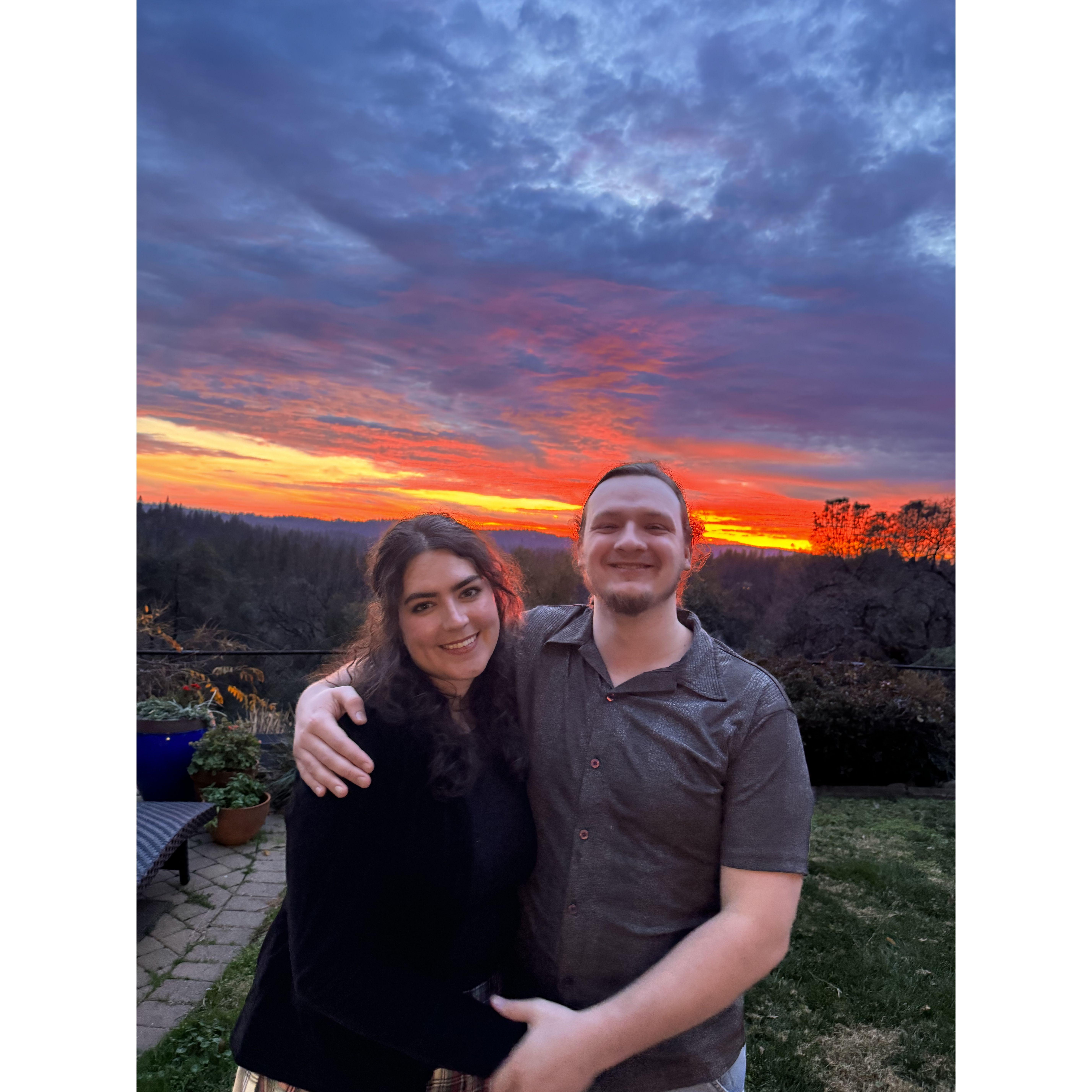 Sophia took him home for Christmas.