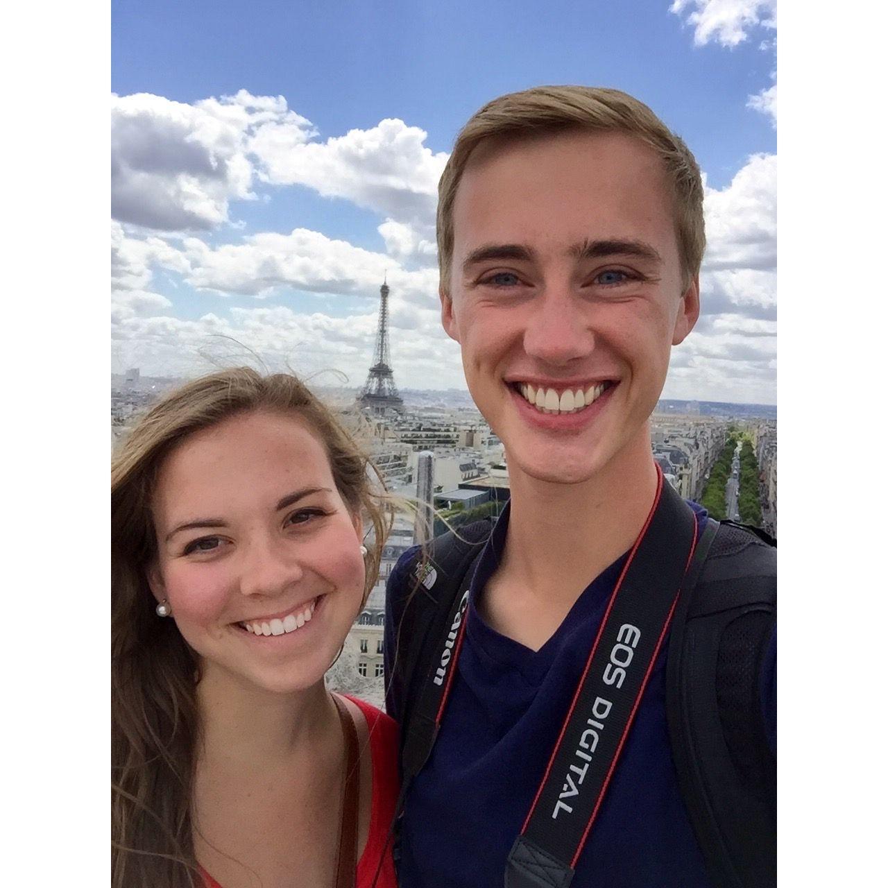 Exploring Paris when Annie visited Blake during his time abroad (studying in Munich) - 2015