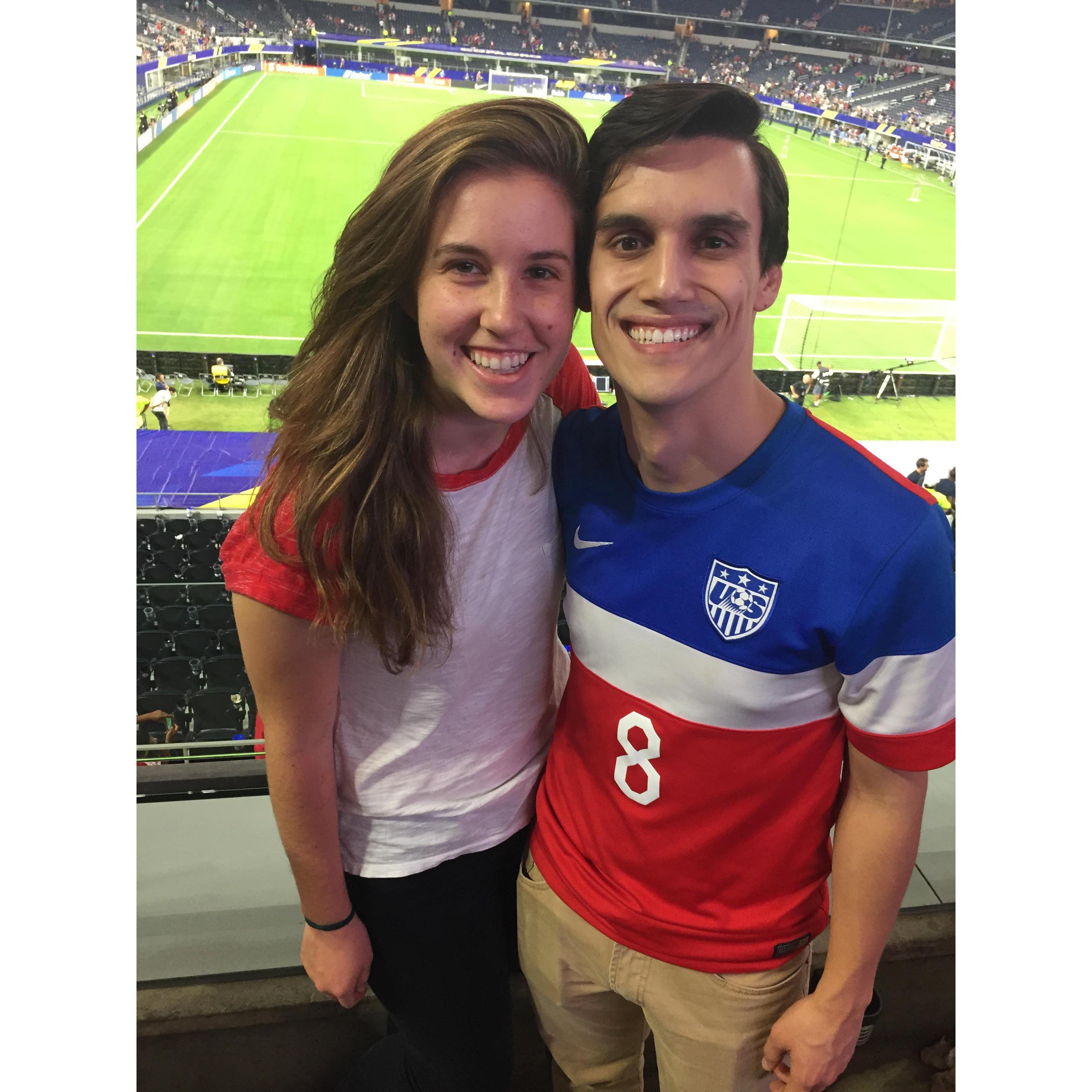 Michelle embracing Gaizka's love for soccer.