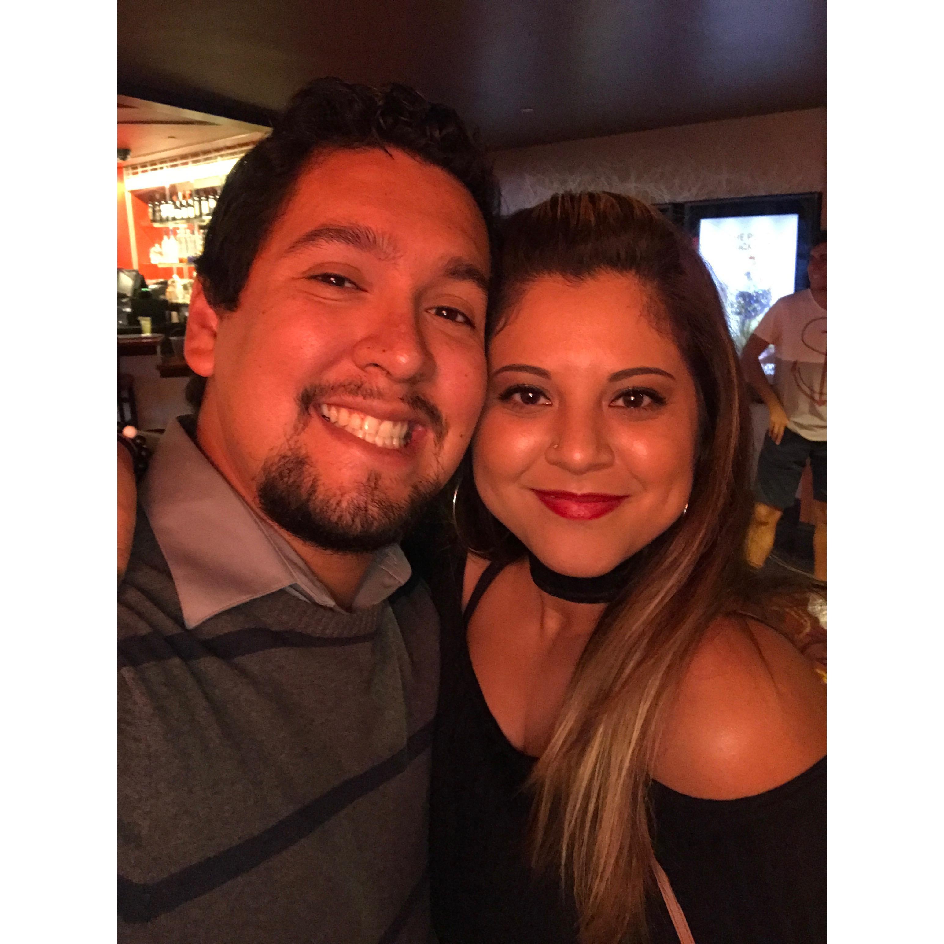 Our first time at the Dine-In Theatre in Downtown Disney for Isaac's 26th birthday! (August, 2017)