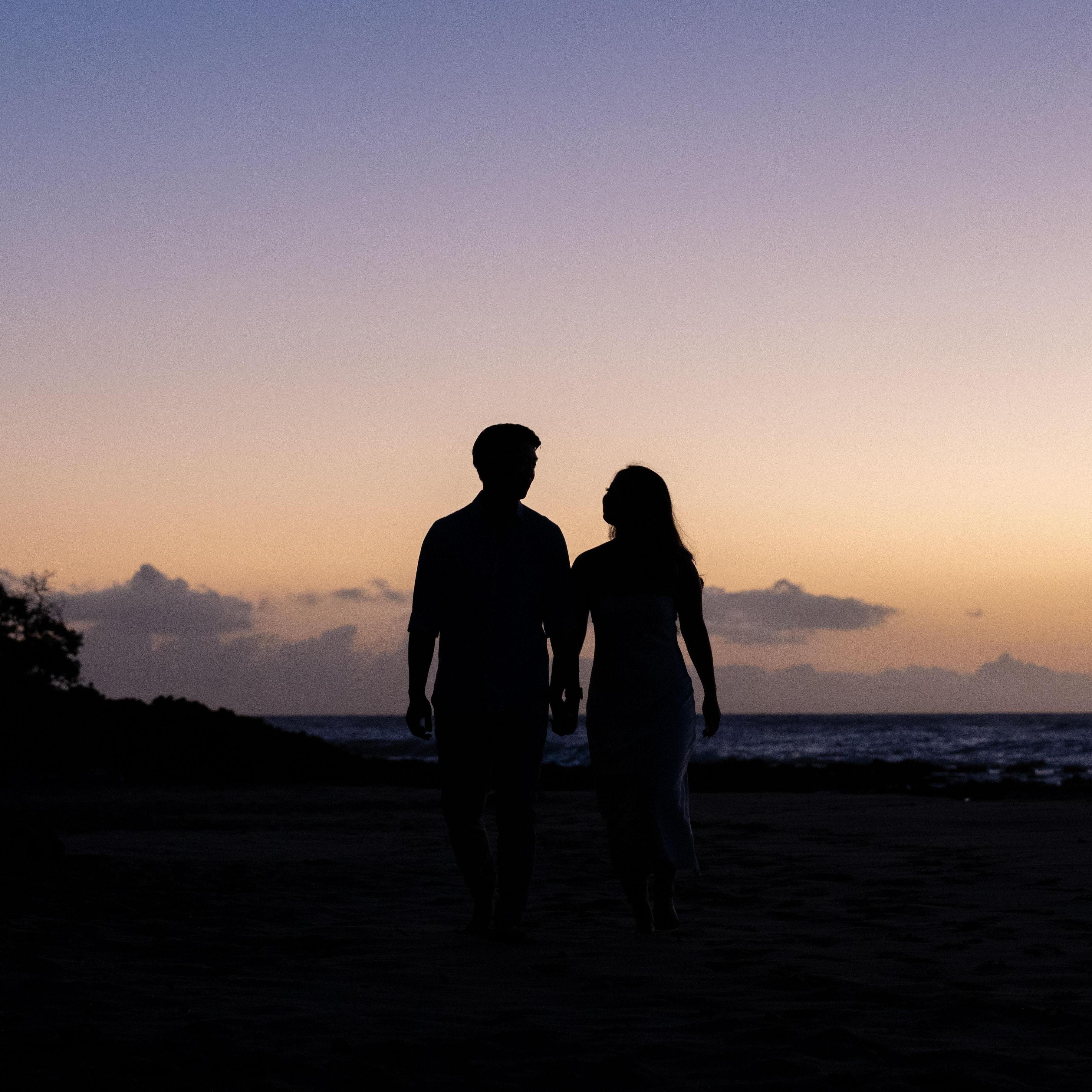 Engagement photos at Sandy's Beach, Oahu; Oct 2024