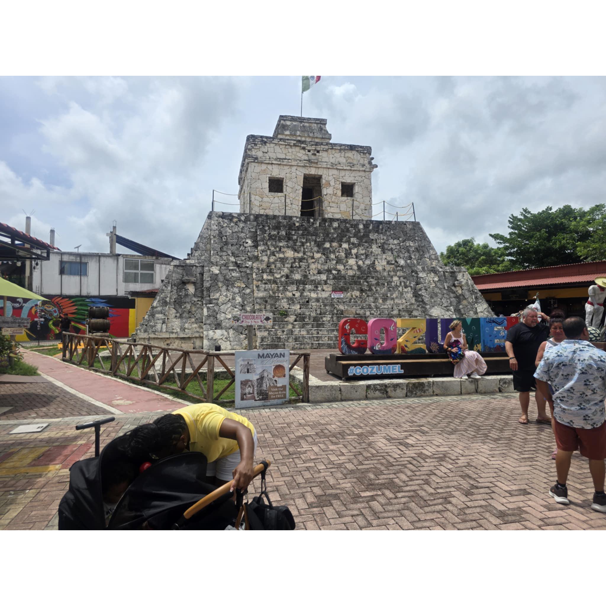 This is downtown Cozumel