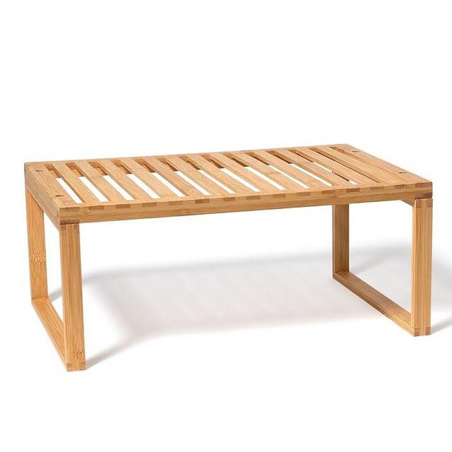 Lipper International Bamboo Kitchen Cabinet Shelf for Organizing a Pantry, Countertop, or Bathroom, 15 5/8" x 10" x 6 1/4"