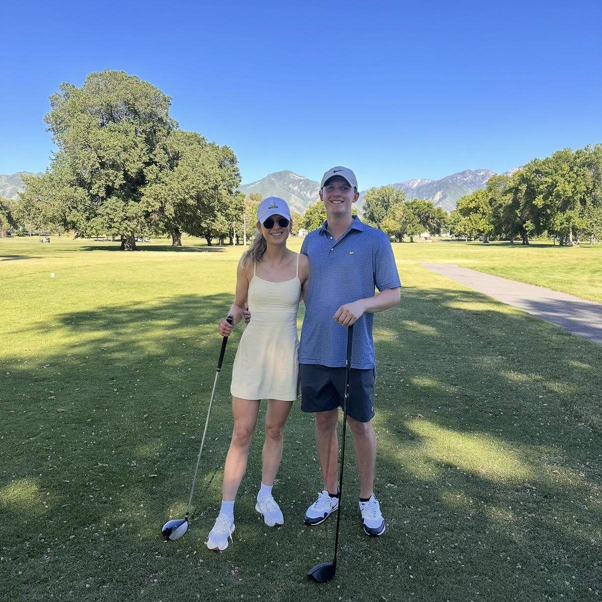 Golfing together
