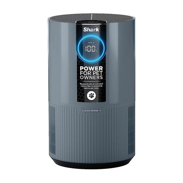 Shark HP102PETBL Clean Sense Air Purifier for Home, Allergies, Pet Hair, HEPA Filter, 500 Sq Ft Small Room, Bedroom, Captures 99.98% of Particles, Pet Dander, Fur, Allergens & Odor, Portable, Midnight