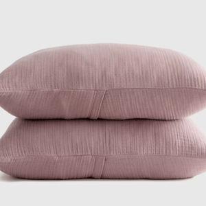 Organic Airy Gauze Sham Set | Quince in Fig