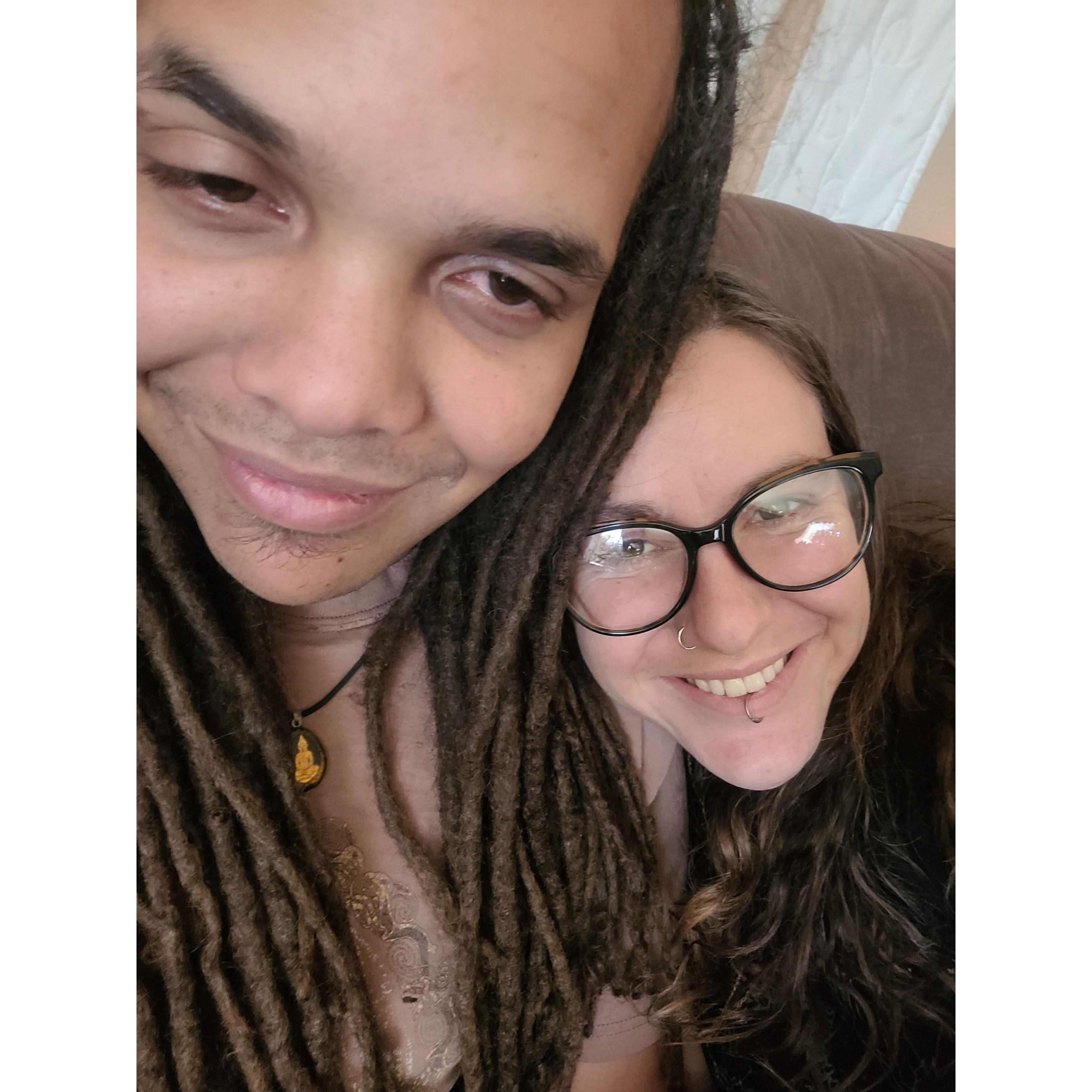 he "loves" taking selfies with me.