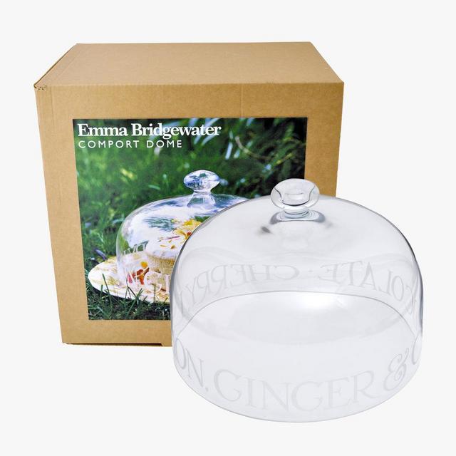 Black Toast Glass Cake Dome