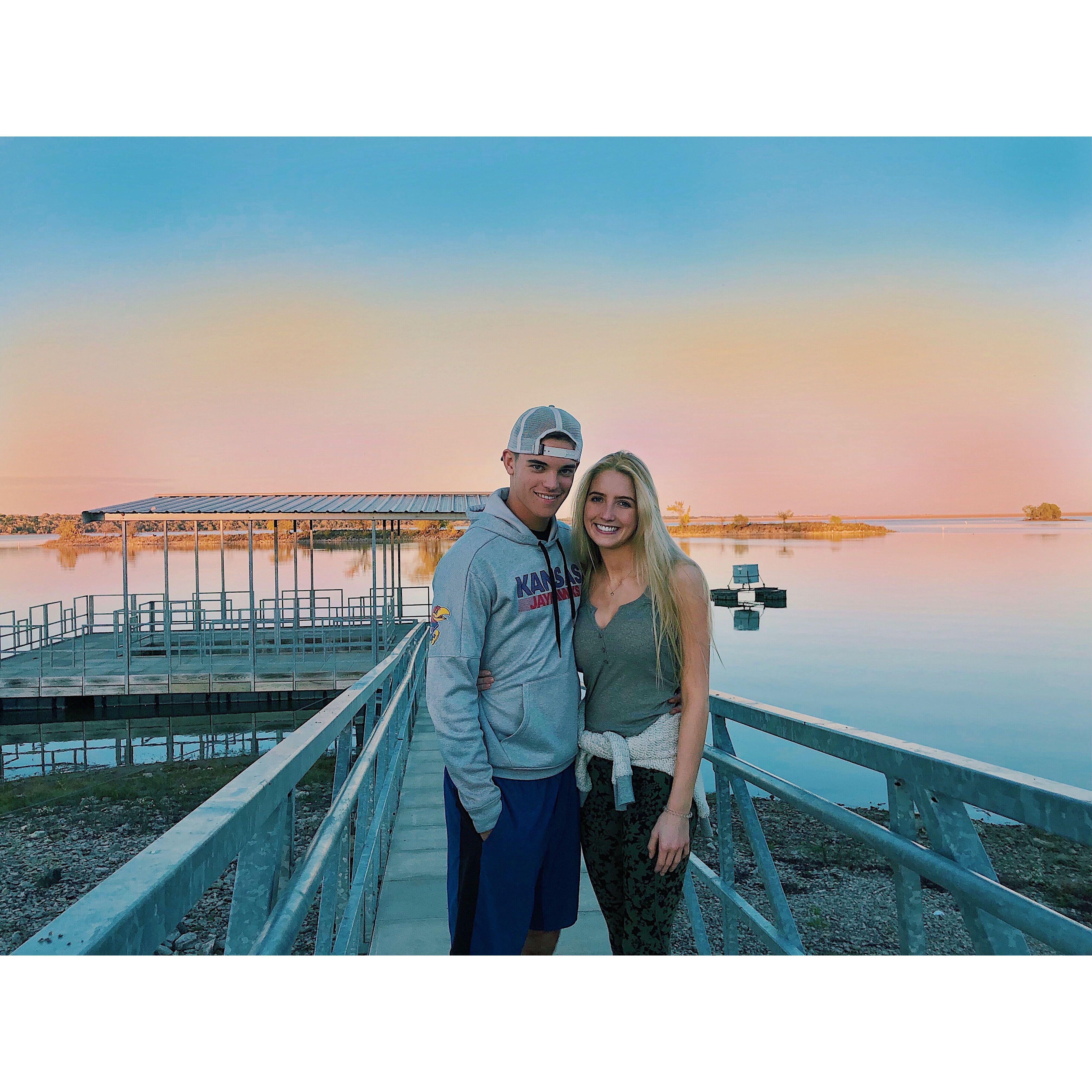 10/28/2018: After the lady approached us, she offered to take a picture. We have since visited Clint Lake many times as it is a favorite spot of ours.