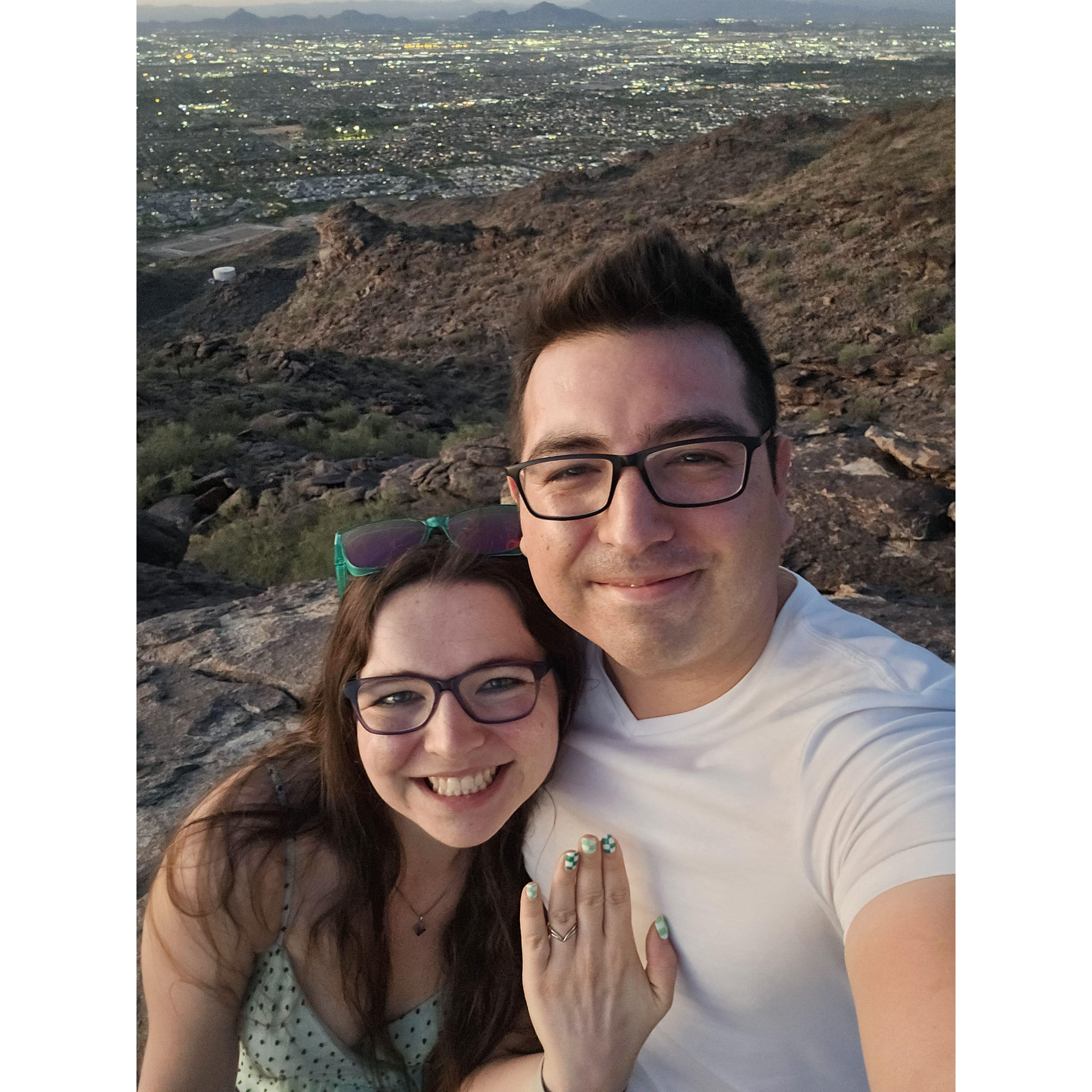 Our engagement! June 4th 2024, South Mountain.