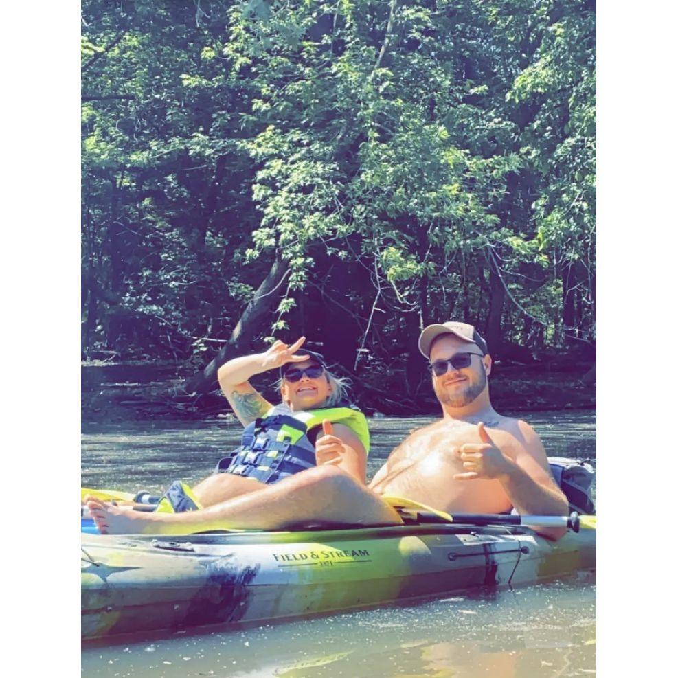 Our first (of many) times kayaking together!