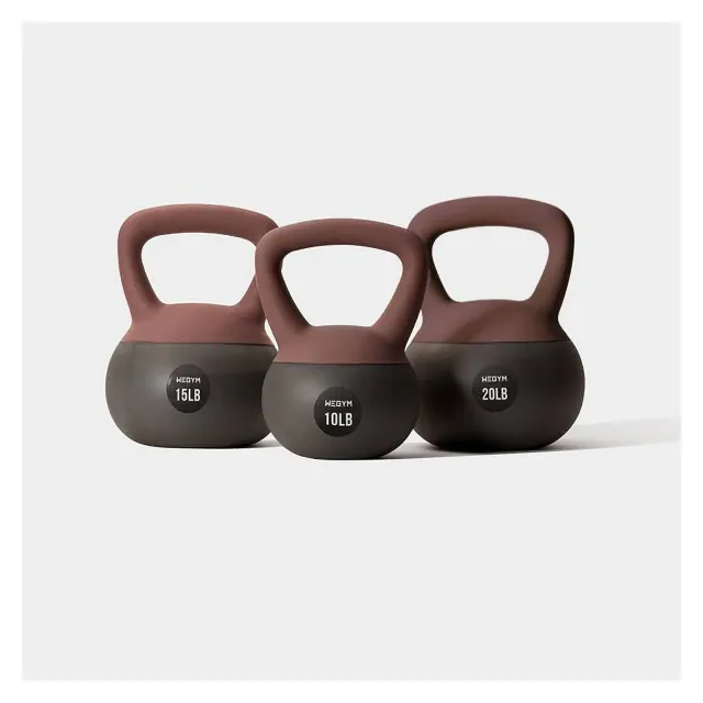WeGym Soft Kettlebell Set - Rose - 10, 15, & 20 lbs