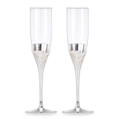 Lenox® True Love Toasting Flutes (Set of 2)