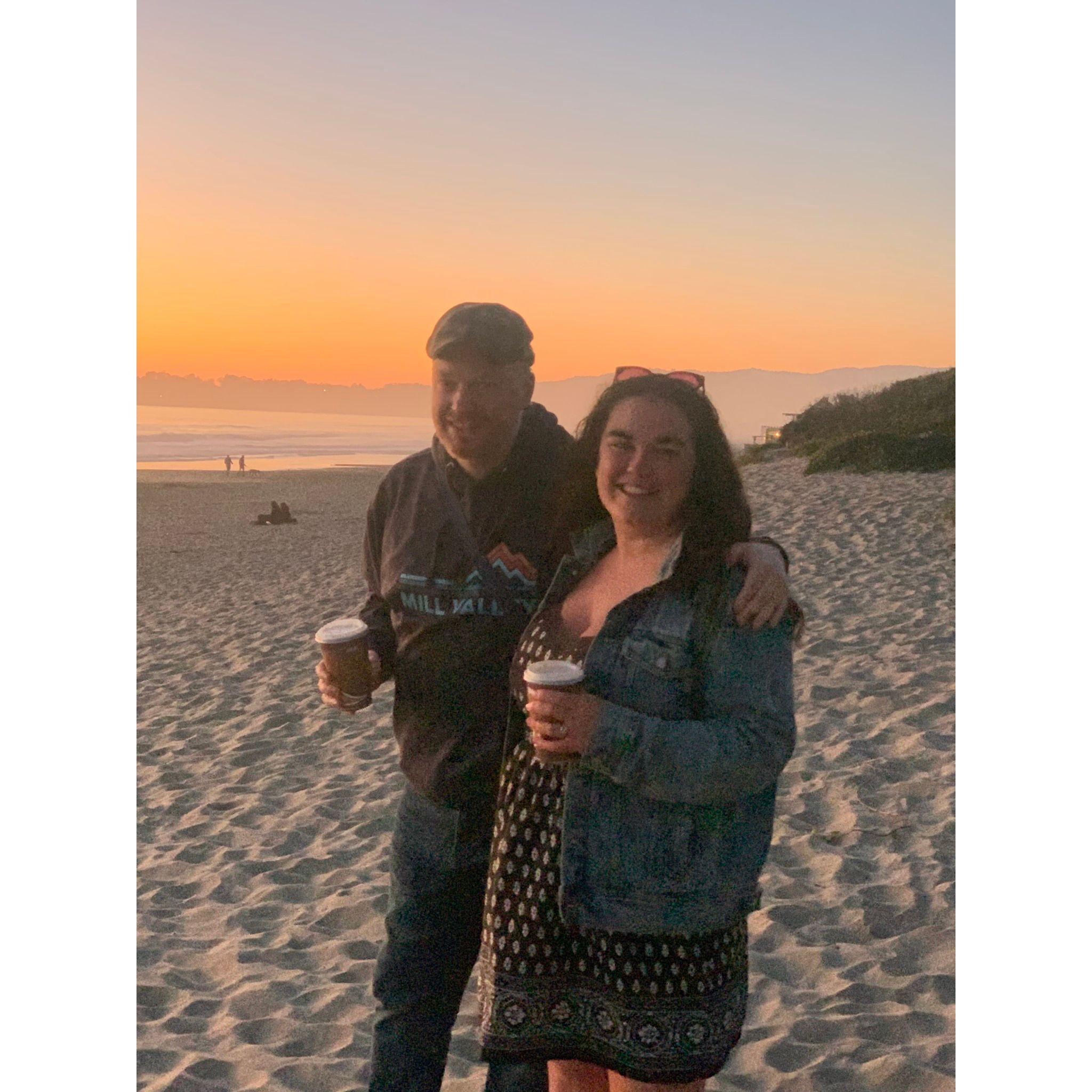 Stinson Beach, California.
The day after Chris proposed.
