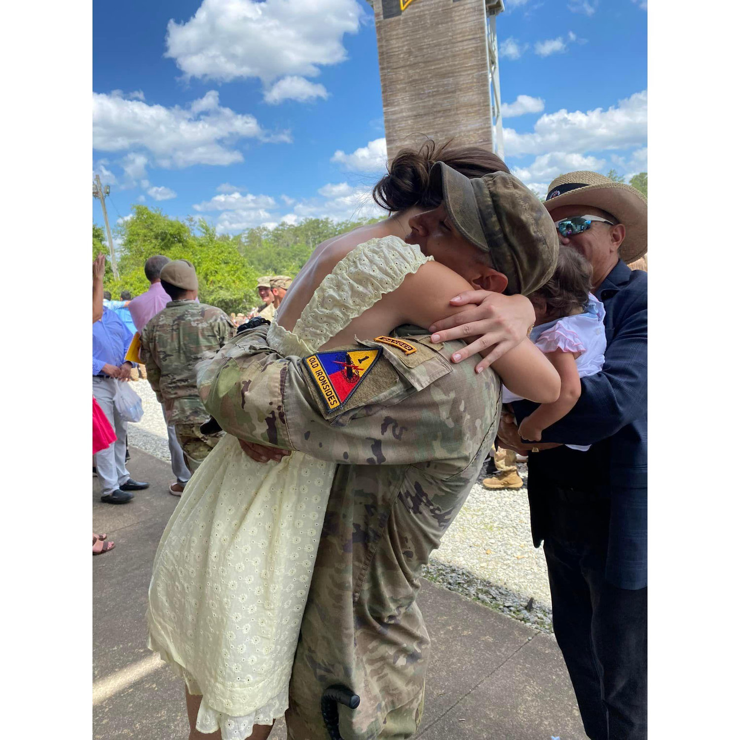 Michaels Ranger School graduation and first time seeing each other after countless letters
