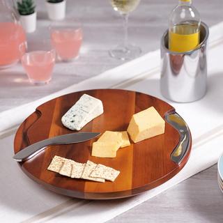 Cheese Block with Knife & Spreader