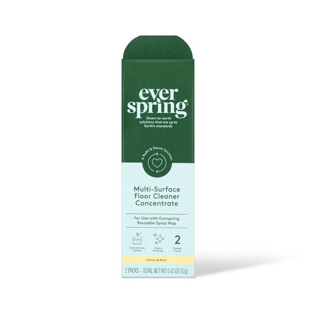 Multi-Purpose Floor Cleaner Concentrate - 0.42oz/2pk - Everspring™