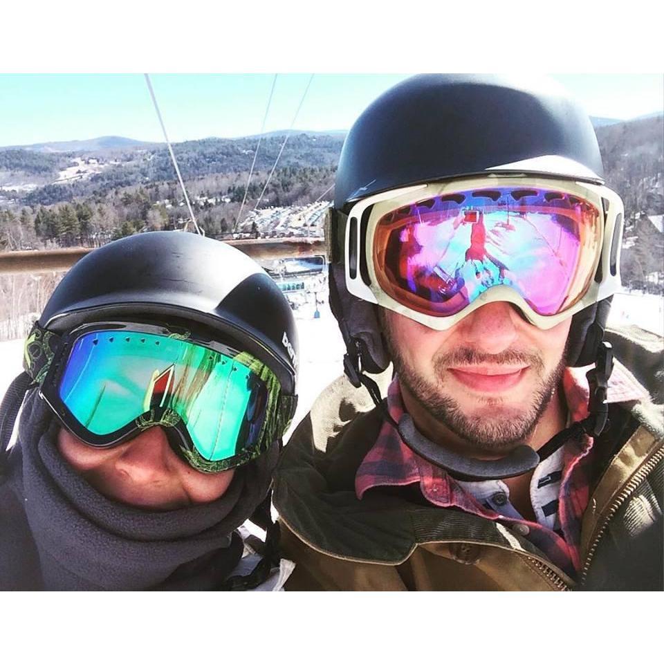 My first time snowboarding at Okemo.