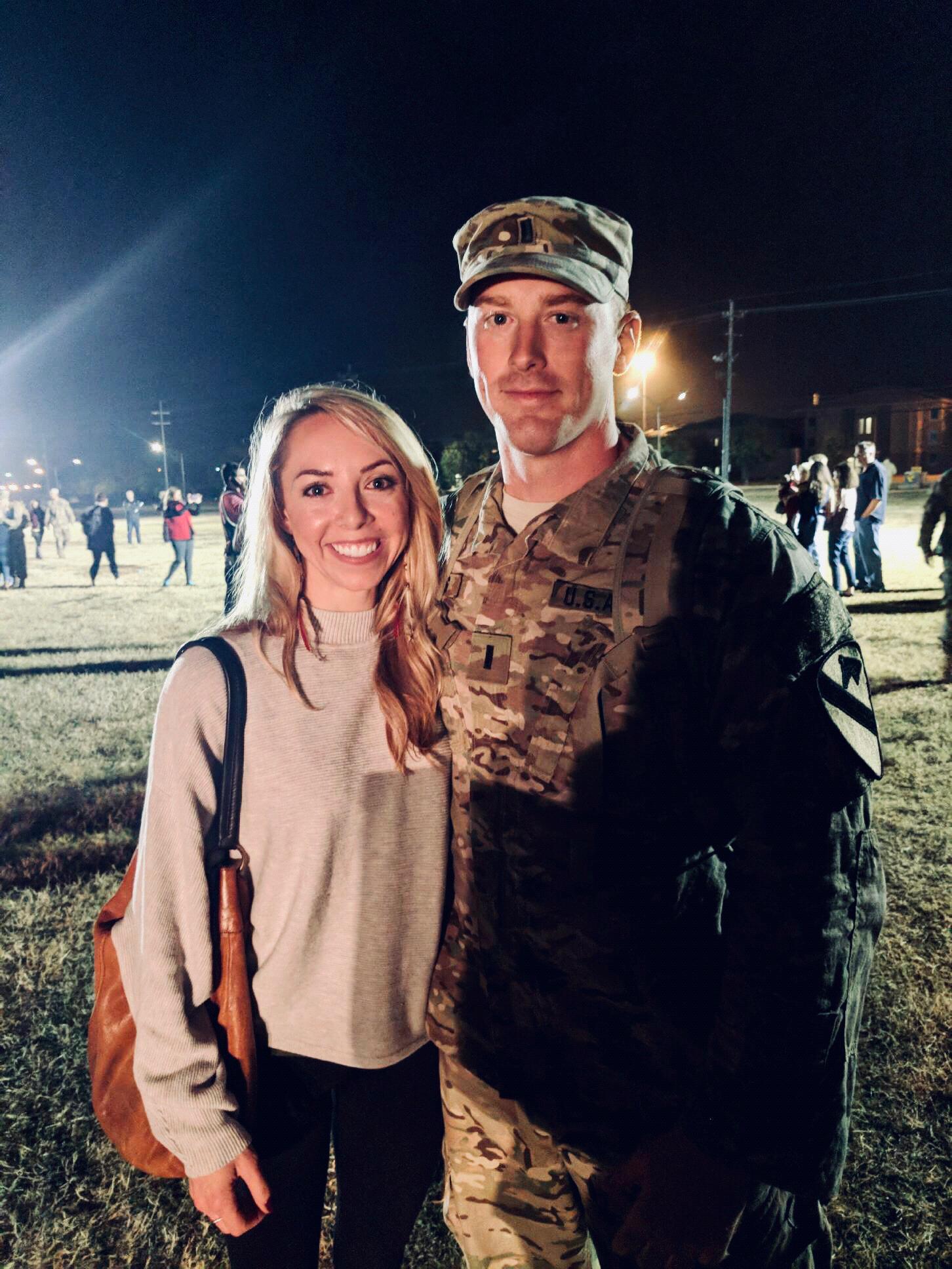 After 9 months in Kuwait, Kevin finally returned back to Killeen and asked Teresa to be his girlfriend.