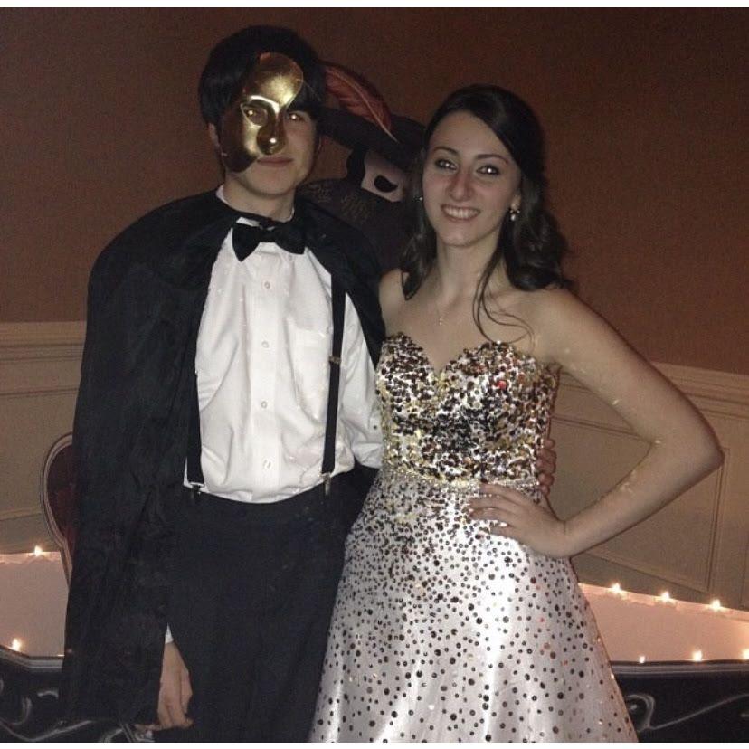 Courtney (unsurprisingly) had a “Phantom of the Opera” themed Sweet 16.
Fun Fact: the pants worn by Will in this photo were originally worn by John Cudia in the Broadway’s “The Phantom of the Opera!”