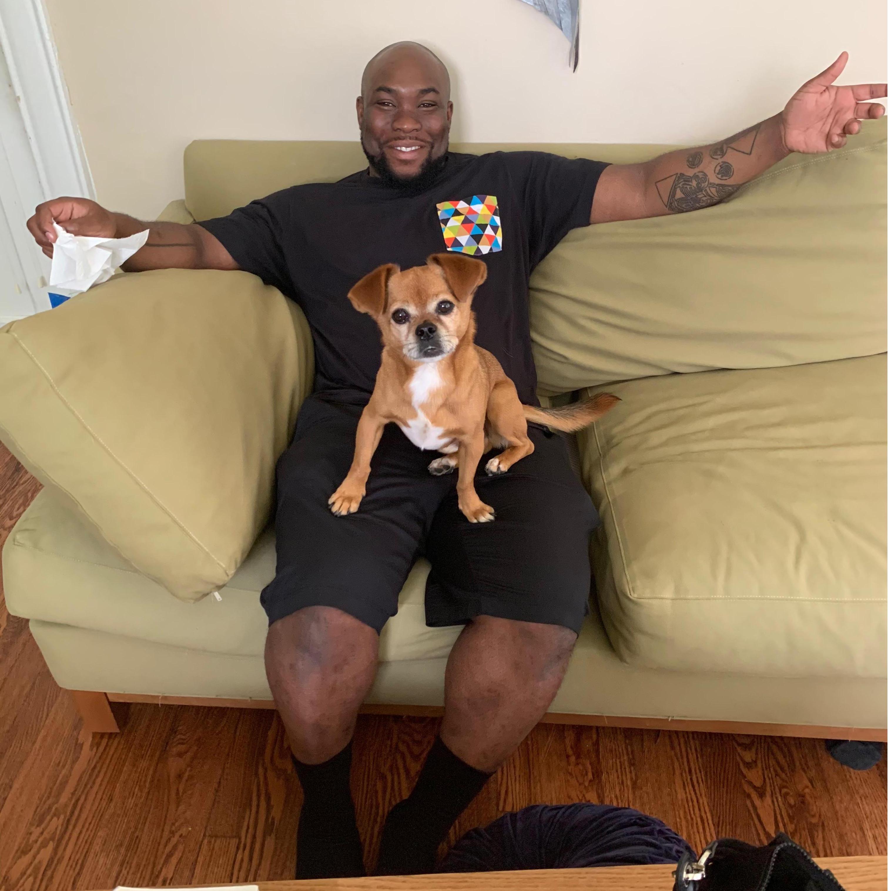 Hanging with Puggy :)  (July 2019)