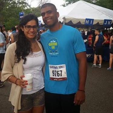 Ahilan's first race...Queens 10K.