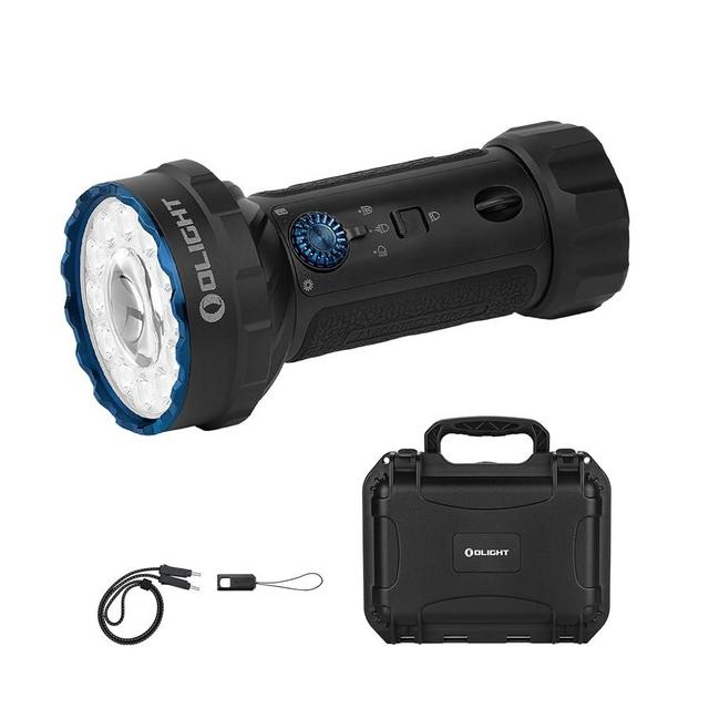 OLIGHT Marauder Mini 2 Bright Flashlight 10,000 Lumen with 750 Meters Beam Distance, Rechargeable Light with Dual Charging & 5 Lighting Modes for Outdoor, Camping, Emergencies (Black)