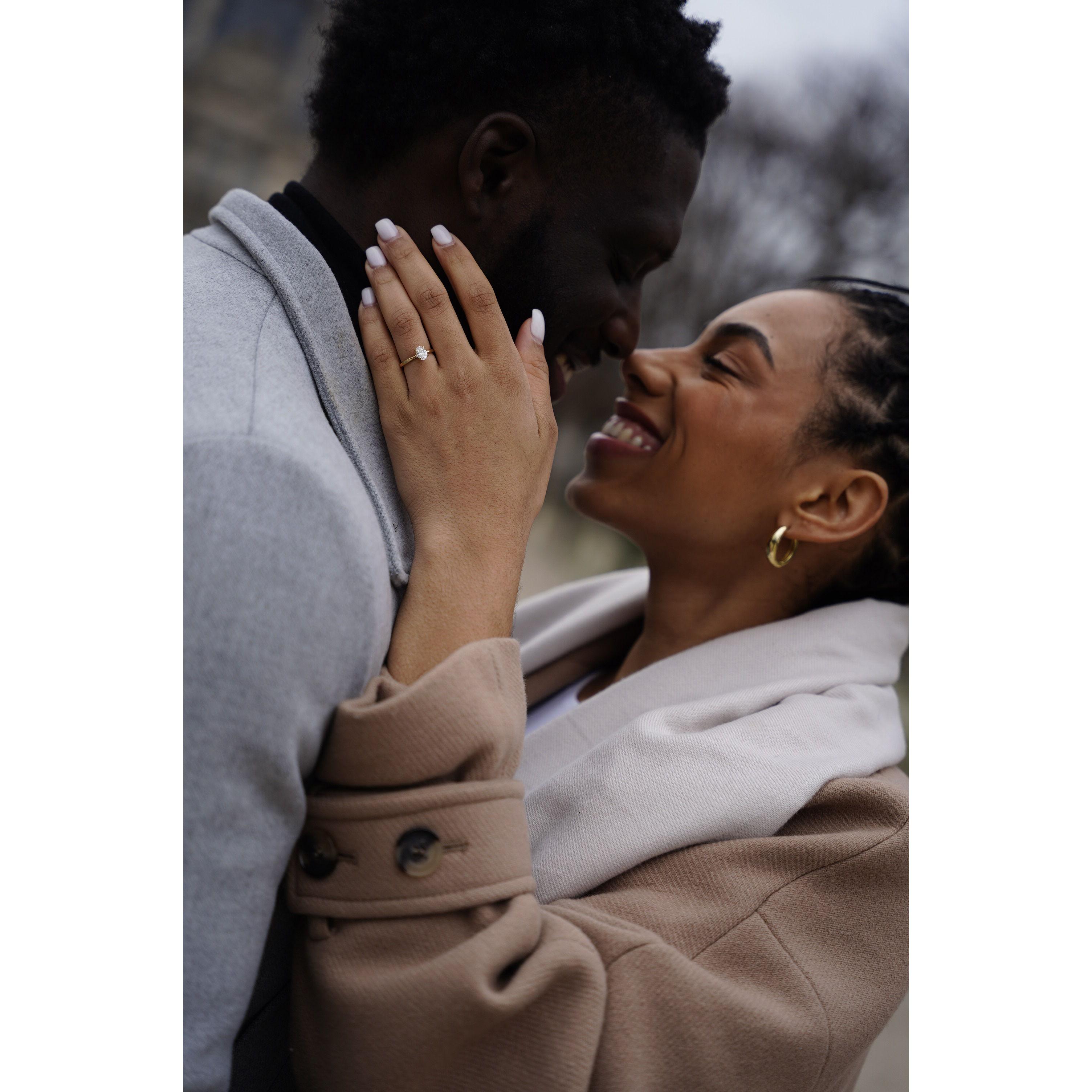 Forever stamped in our hearts, the moment we got engaged