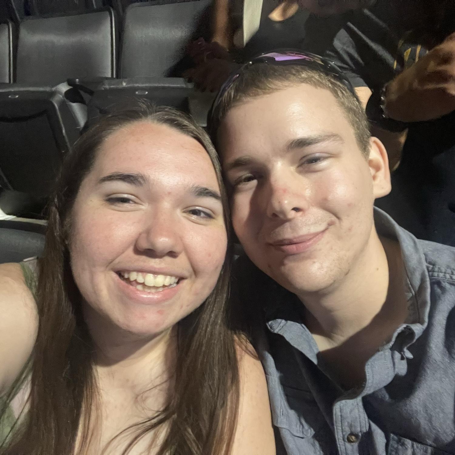 This is a photo from the first concert  we went to together back in 2022!