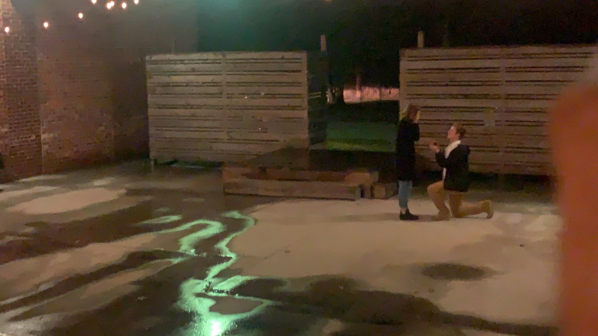 proposal at piper and leaf