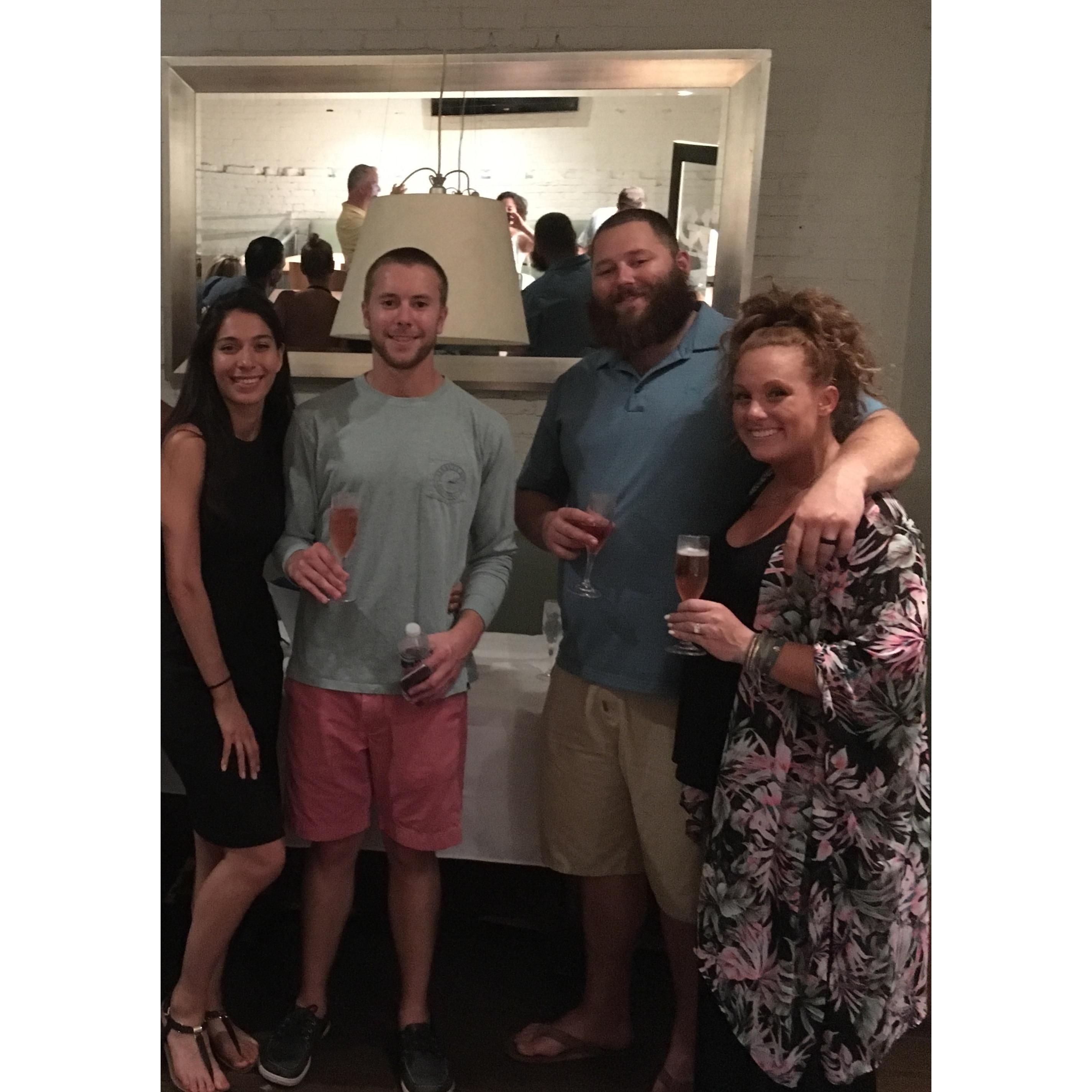 The day the first Gallery opened in July 2017! Hi Kyle and Brooke! (And baby Carter).