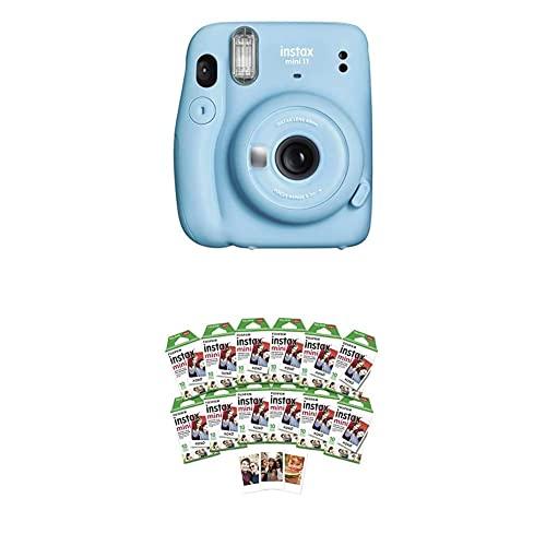 Fujifilm Instax Mini 11 Instant Camera - Sky Blue + w/120-pack