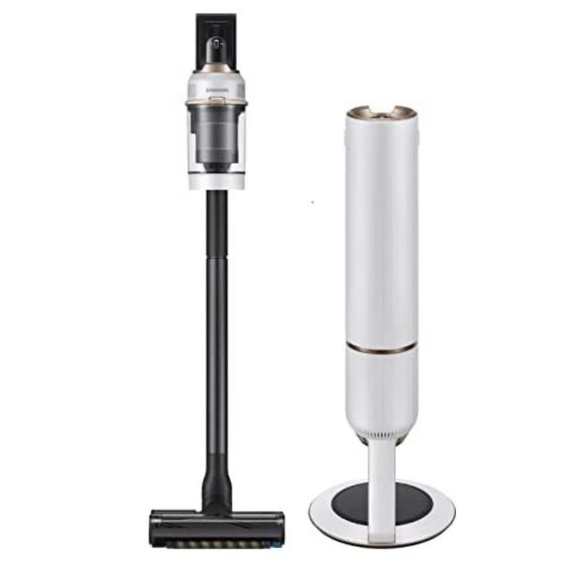Samsung - Bespoke Jet Cordless Stick Vacuum with All In One Clean Station® - Misty White