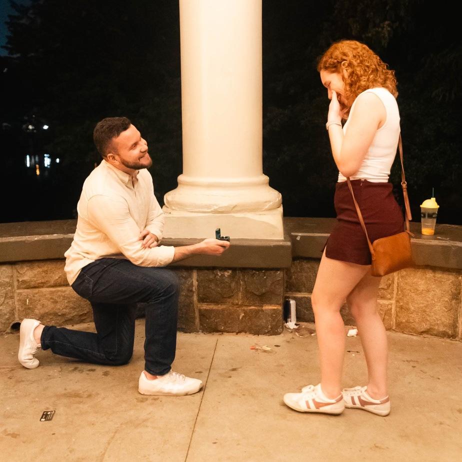 Best day ever! Our 4 year anniversary and we got engaged <3