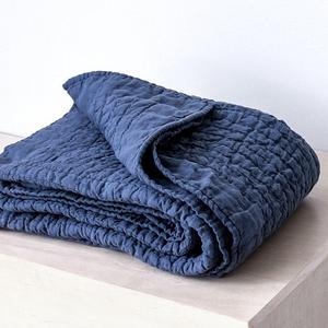 TPE Linen Quilt: Navy