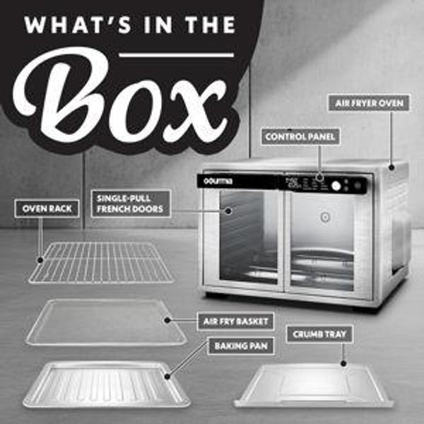 Gourmia French Door Air Fryer Oven