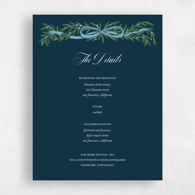 Deepest Teal, Blue Wedding Enclosure - Crosby