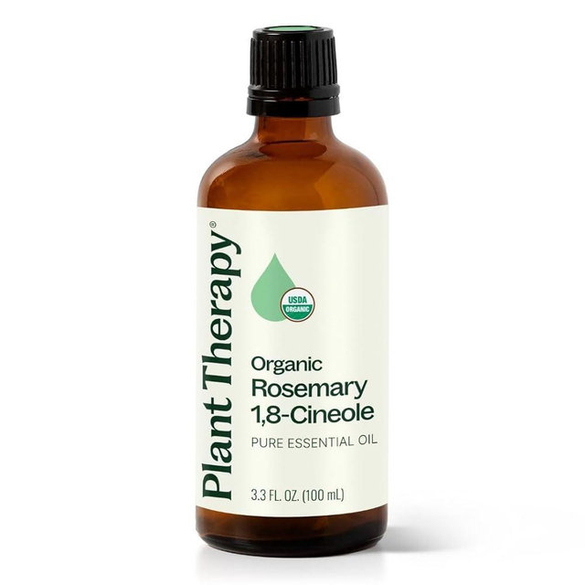 Plant Therapy Organic Rosemary Essential Oil 100% Pure, USDA Certified Organic, Undiluted, Natural Aromatherapy, Therapeutic Grade 100 mL (3.3 oz)